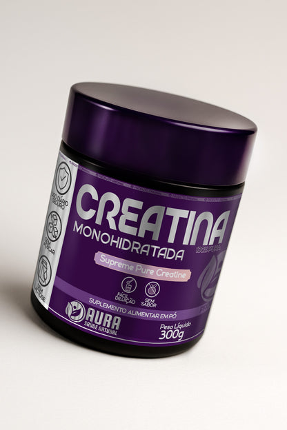 Creatina monohidratada 300 gramas - Aura
