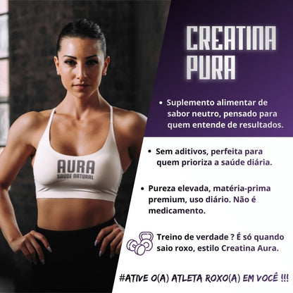 Creatina monohidratada 300 gramas - Aura