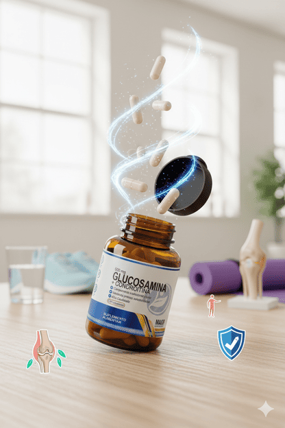 Glucosamina + Condroitina 120 cápsulas - Grupo Aura