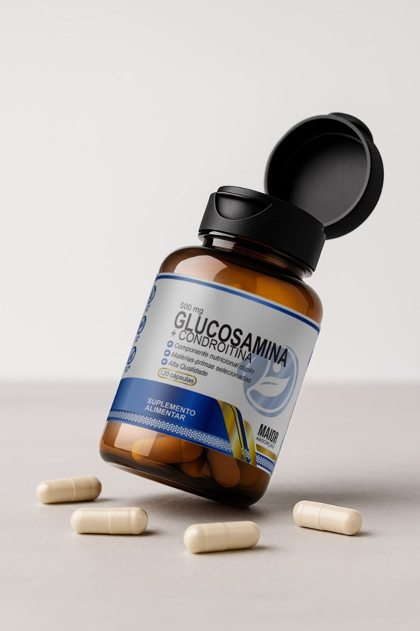 Glucosamina + Condroitina 120 cápsulas - Grupo Aura