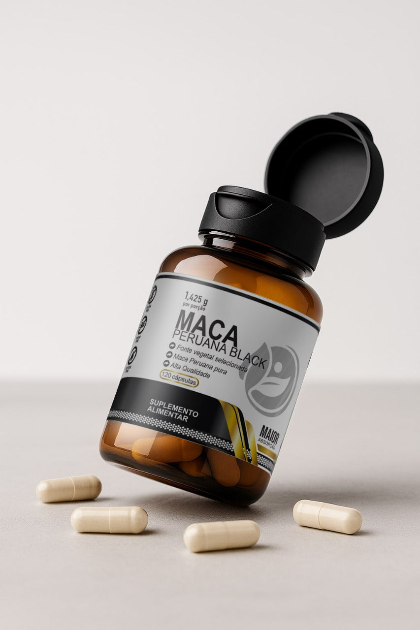 Maca Peruana Black 120 cápsulas - Grupo Aura
